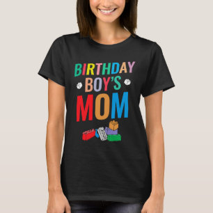 Birthday Boy's Mum Building Blocks 8 T-Shirt