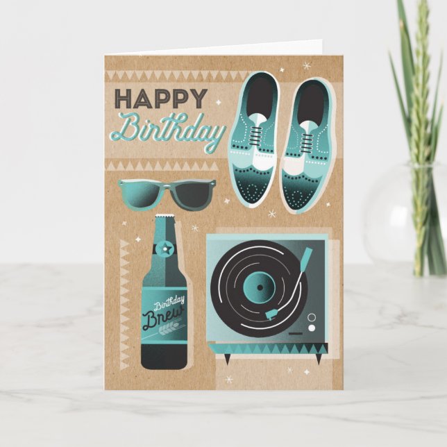 Birthday Brew Folded Notecard (Front)