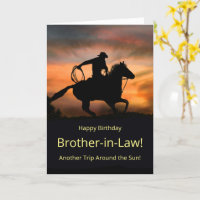 Birthday Brother in Law Country Western Cowboy