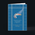Birthday, Brother, Religious, Great Blue Heron Bi Card<br><div class="desc">In the glow of the light,  the Great Blue Heron lends a visual picture for the sentiment expressed in the Bible verse on this birthday greeting card. Feel free to change the inside of the card to suit your needs.</div>