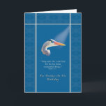 Birthday, Brother, Religious, Great Blue Heron Bi Card<br><div class="desc">In the glow of the light,  the Great Blue Heron lends a visual picture for the sentiment expressed in the Bible verse on this birthday greeting card. Feel free to change the inside of the card to suit your needs.</div>