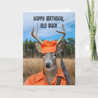 Birthday Buck Hunter With Rifle
