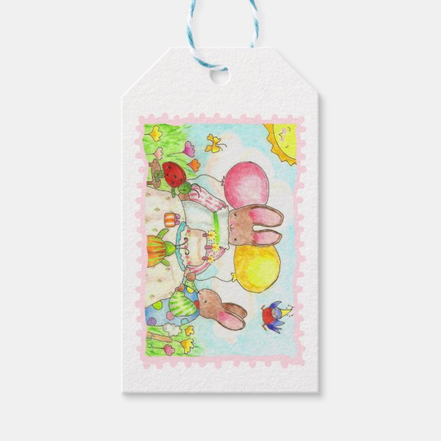 Birthday Bunny Gift Tag (Front)