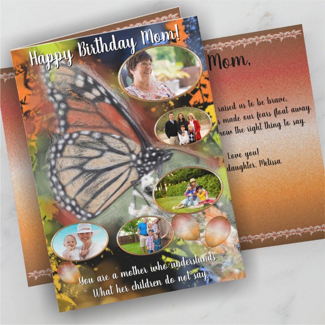 Birthday Butterfly Mum Card (Creator Uploaded)