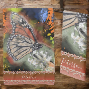 Birthday Butterfly Tea Towel