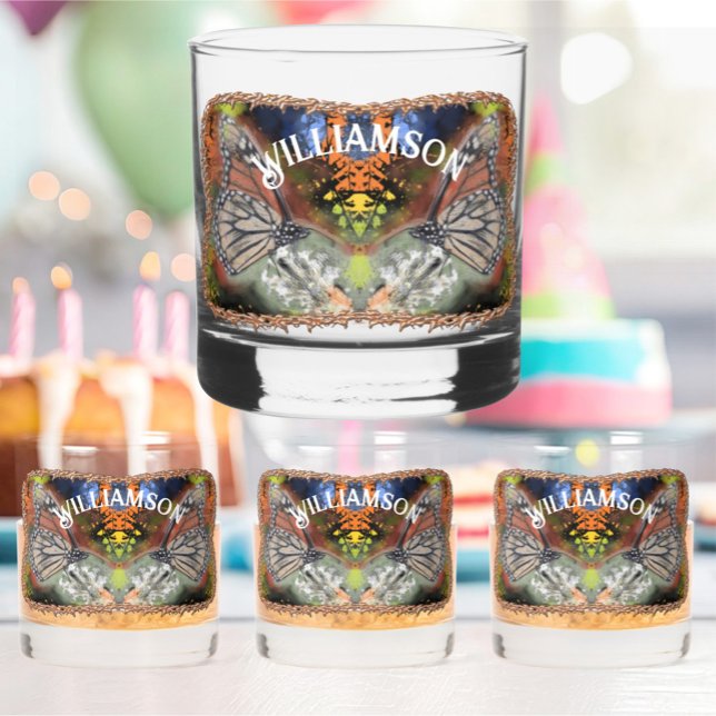 Birthday Butterfly Whiskey Glass (Creator Uploaded)