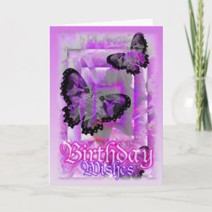 Birthday Butterfly Wishes by Valxart Card