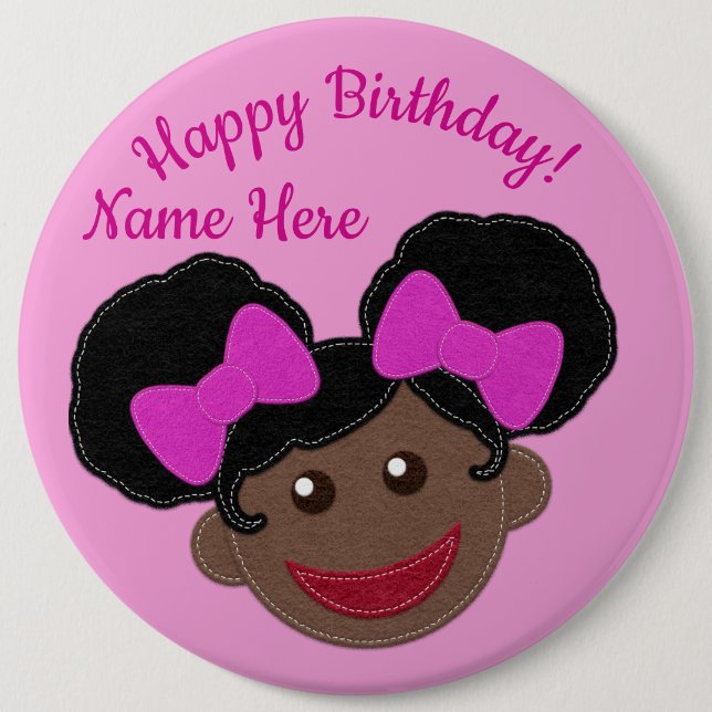 Birthday Button You Customise! (Front)