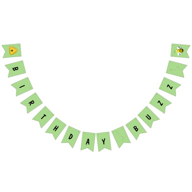 Birthday Buzz with Bees Bunting (All)