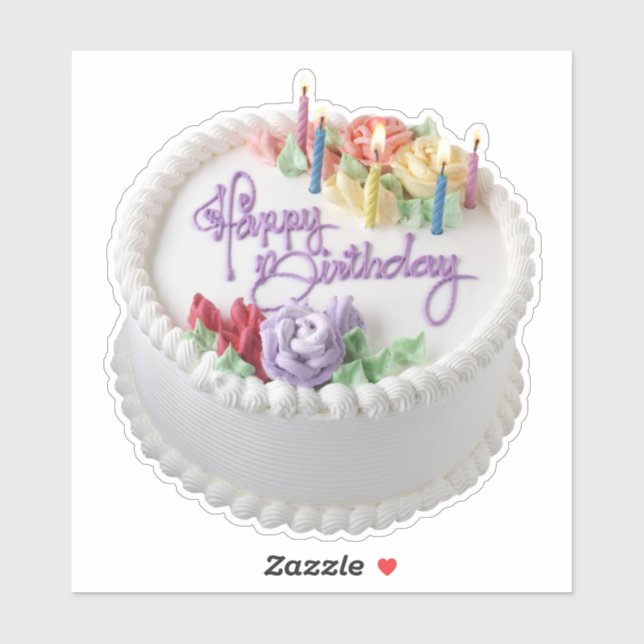 Birthday Cake 1 Sticker (Sheet)