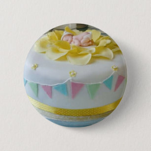 _birthday cake 2 6 cm round badge