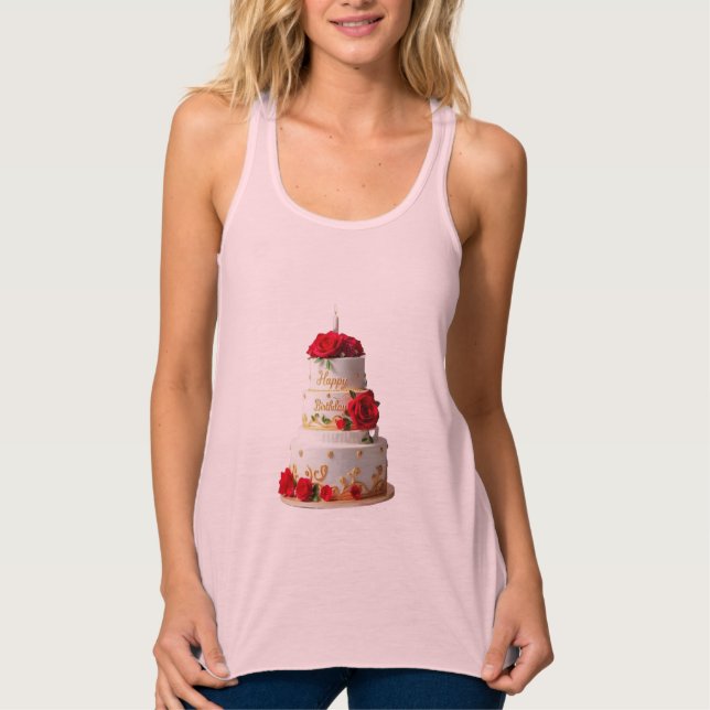 Birthday Cake Art designs T-shirts (Front)
