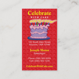Birthday Cake Business Card