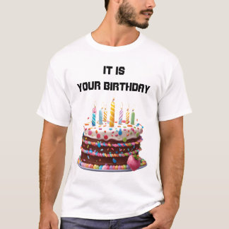 Birthday Cake Candles Custom Personalized Celebrat T-Shirt