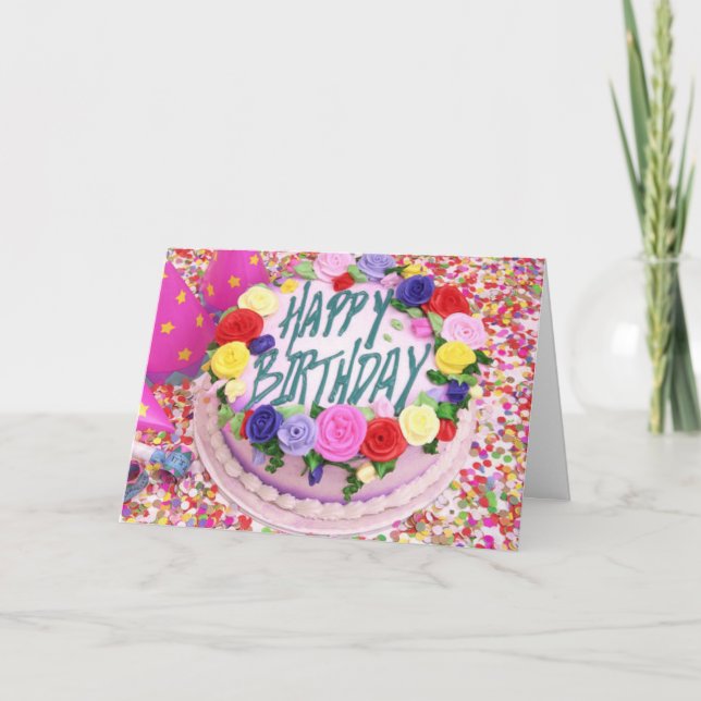 Birthday Cake Card (Front)