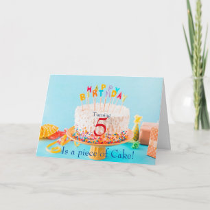 Birthday cake card