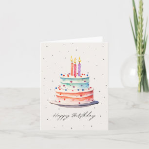 Birthday cake  card