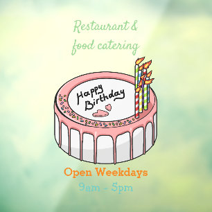 Birthday cake cartoon illustration