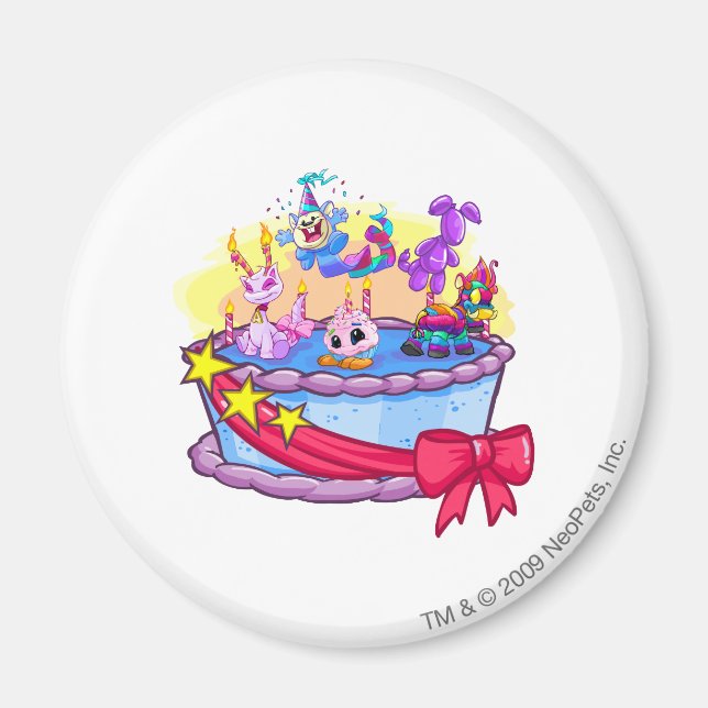 Birthday Cake Group Shot Magnet (Front)