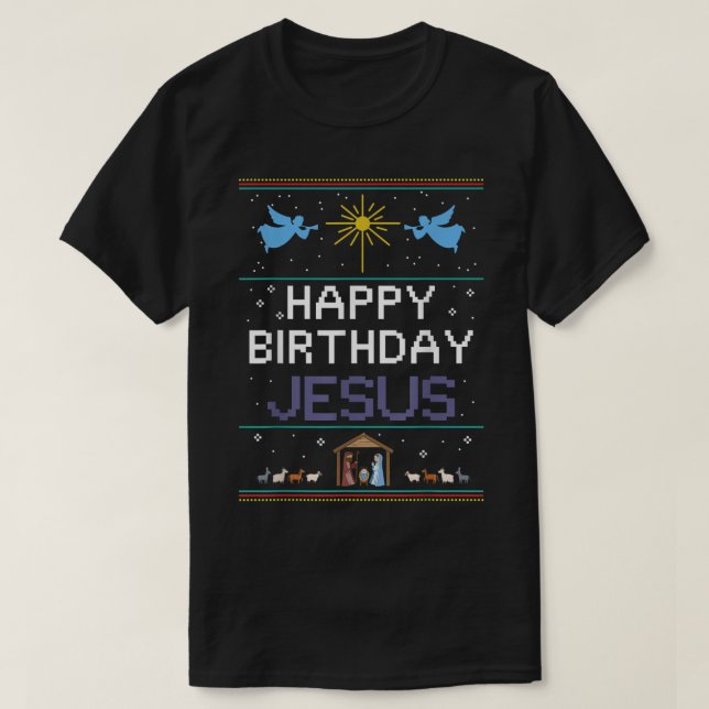 birthday cake happy birthday jesus Christian Women T-Shirt (Design Front)