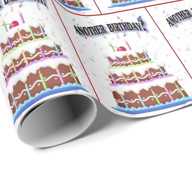 Birthday Cake Humour Wrapping Paper (Roll Corner)