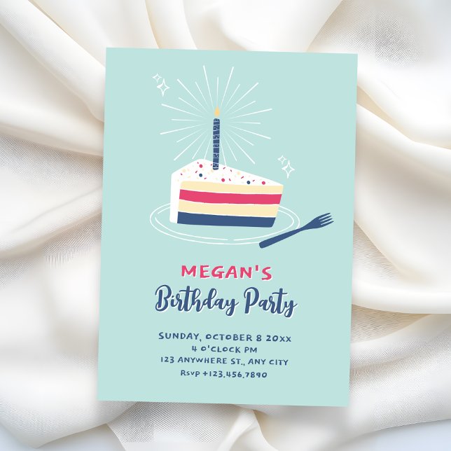 Birthday Cake  Invitation (Creator Uploaded)