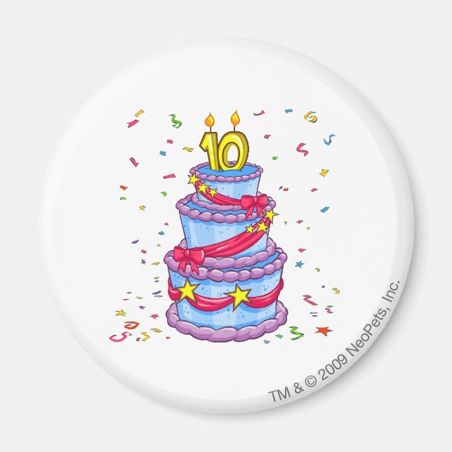 Birthday Cake Magnet (Front)