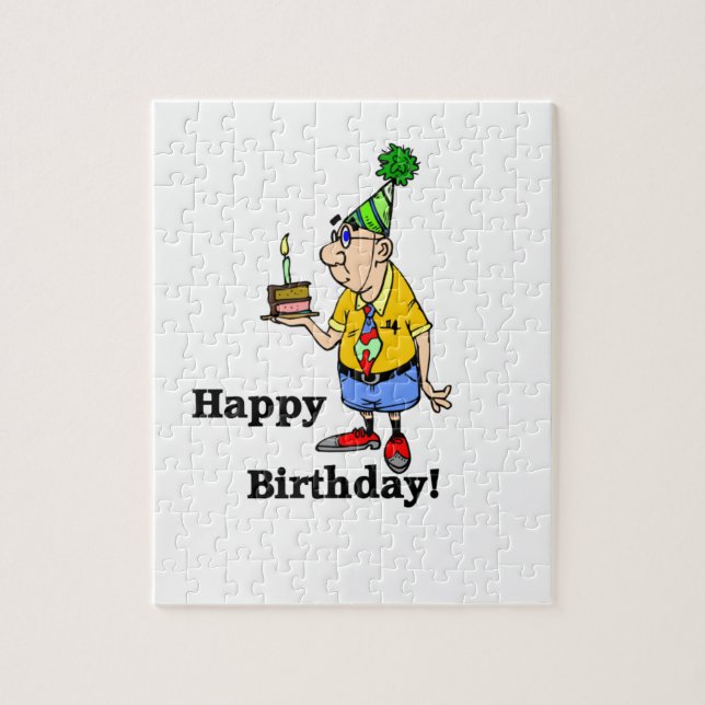 Birthday Cake -  Man Jigsaw Puzzle (Vertical)