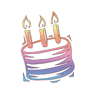 Birthday Cake Minimalist T-Shirt Cute Cake Art