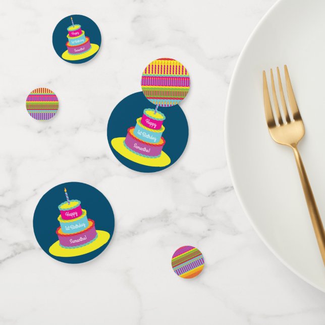 Birthday Cake Party Confetti (Group)