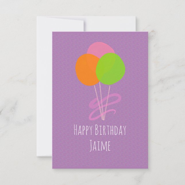 Birthday Cake Pops Sprinkles Colourful Card (Front)