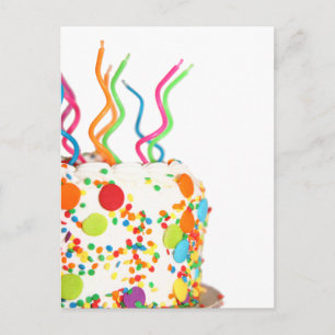 Birthday Cake Postcard