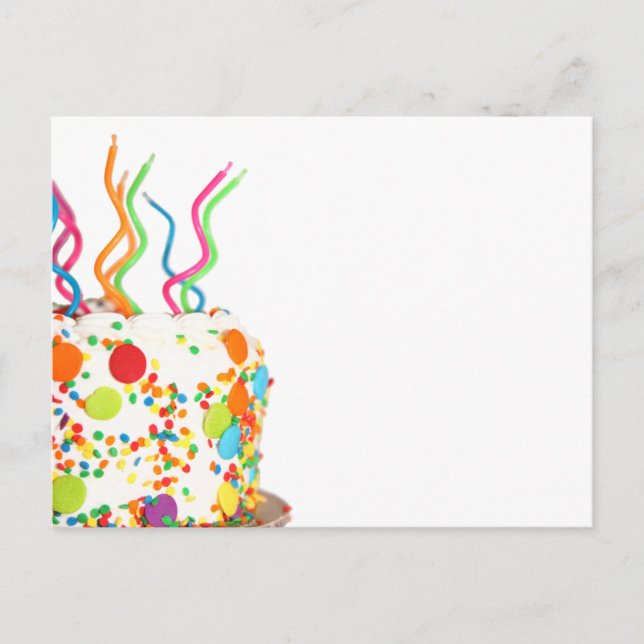 Birthday Cake Postcard (Front)