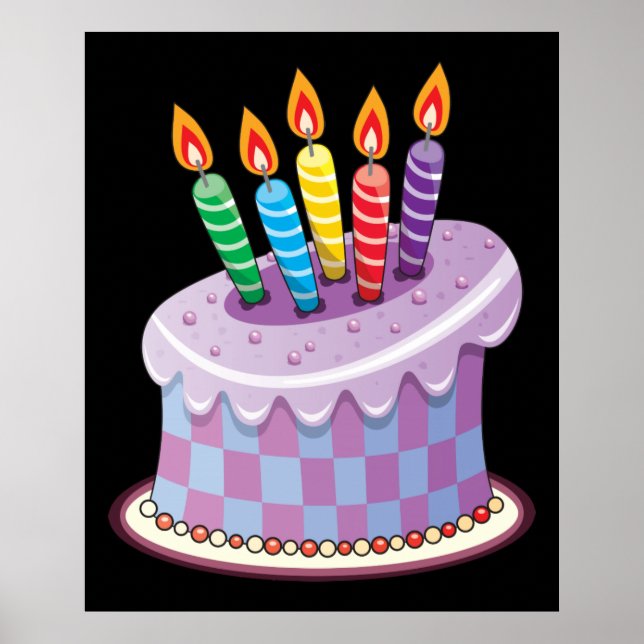 Birthday Cake Poster (Front)