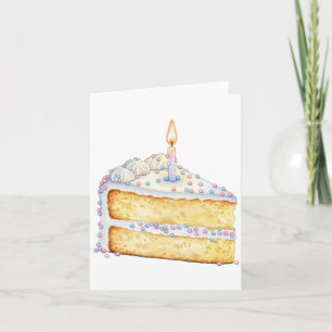 Birthday Cake Slice Card (inside blank)
