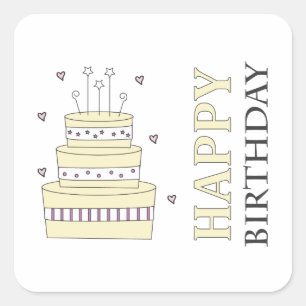 Birthday Cake Sticker