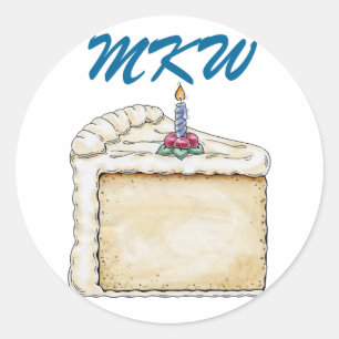 Birthday Cake Sticker - SRF