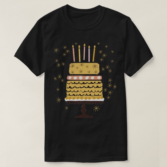 Birthday Cake T-Shirt (Design Front)