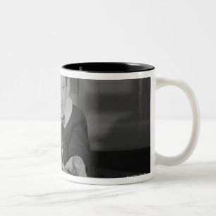 Birthday Cake Two-Tone Coffee Mug