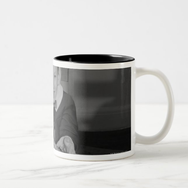 Birthday Cake Two-Tone Coffee Mug (Right)