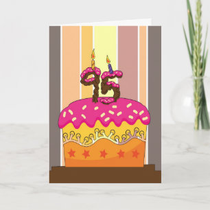 birthday - cake with candles 95 - 95th birthday gr card