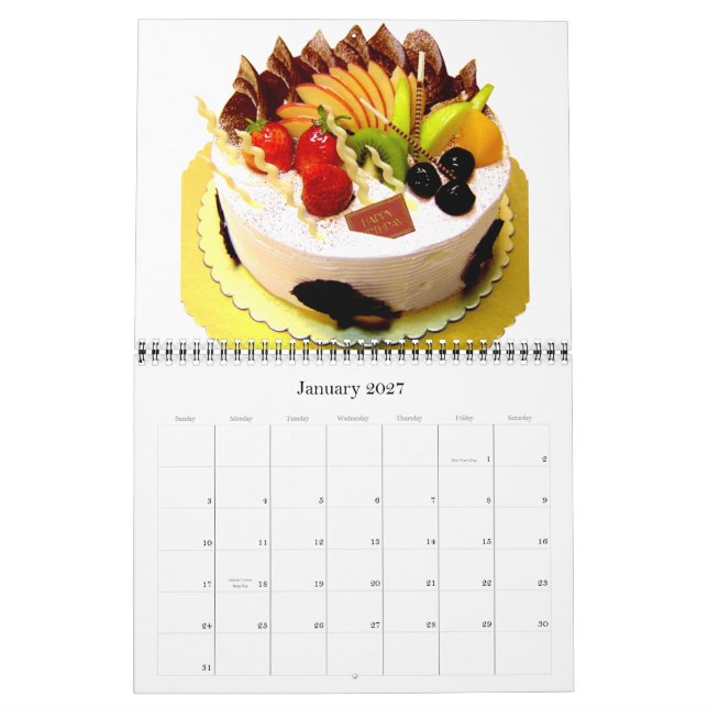 Birthday Calender Calendar (Jan 2027)