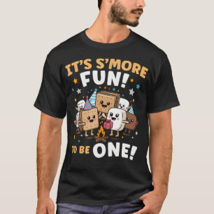 Birthday Campfire Marshmallow It'S S'More Fun Bein T-Shirt