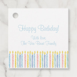 Birthday Candle Gift Tag