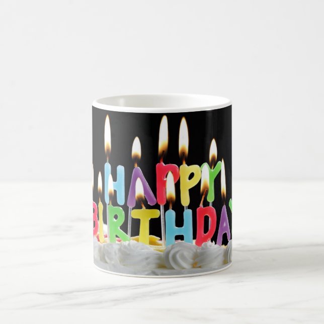 Birthday Candles Coffee Mug (Center)