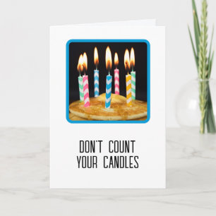 Birthday Candles on Pancakes Card