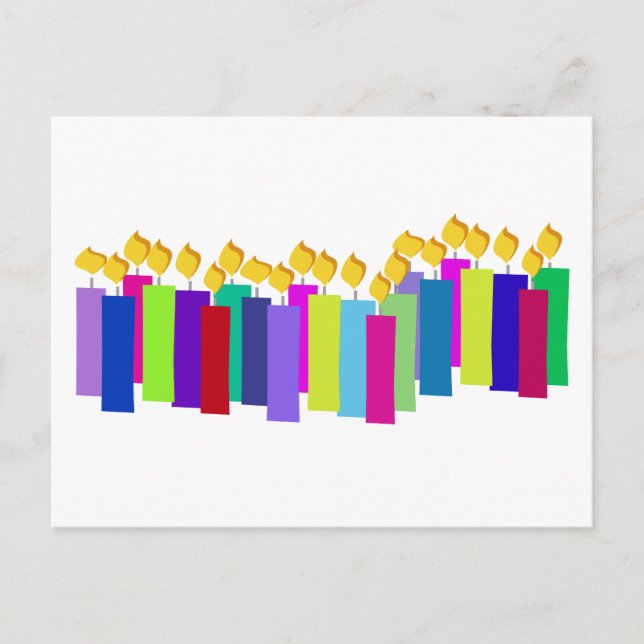 Birthday Candles Postcard (Front)