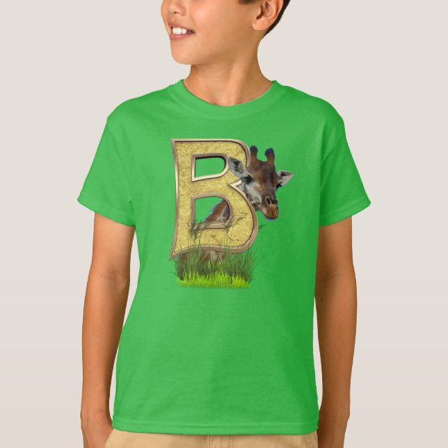 Birthday-Capital Monogram -letter B T-Shirt (Front)