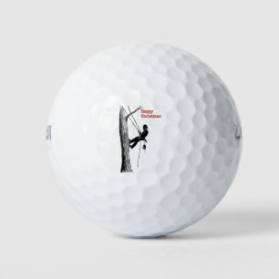 Birthday CarArb Art Arborist Tree Surgeon Chainsaw Golf Balls