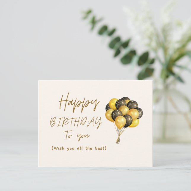 BIRTHDAY CARD (Standing Front)